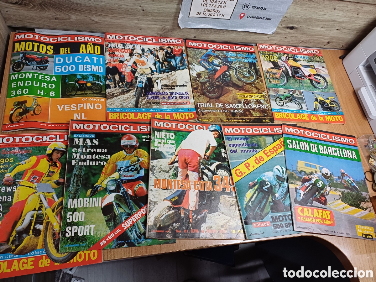 Sammeln von Zeitschriften und Zeitungen: LOTE REVISTAS MOTOCICLISMO, 1979