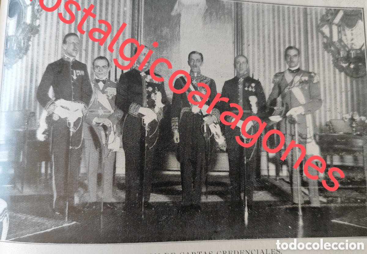 Collection Magazines and Newspapers: Nuevo embajador Italia marques Medici foto revista princ siglo XX 192B