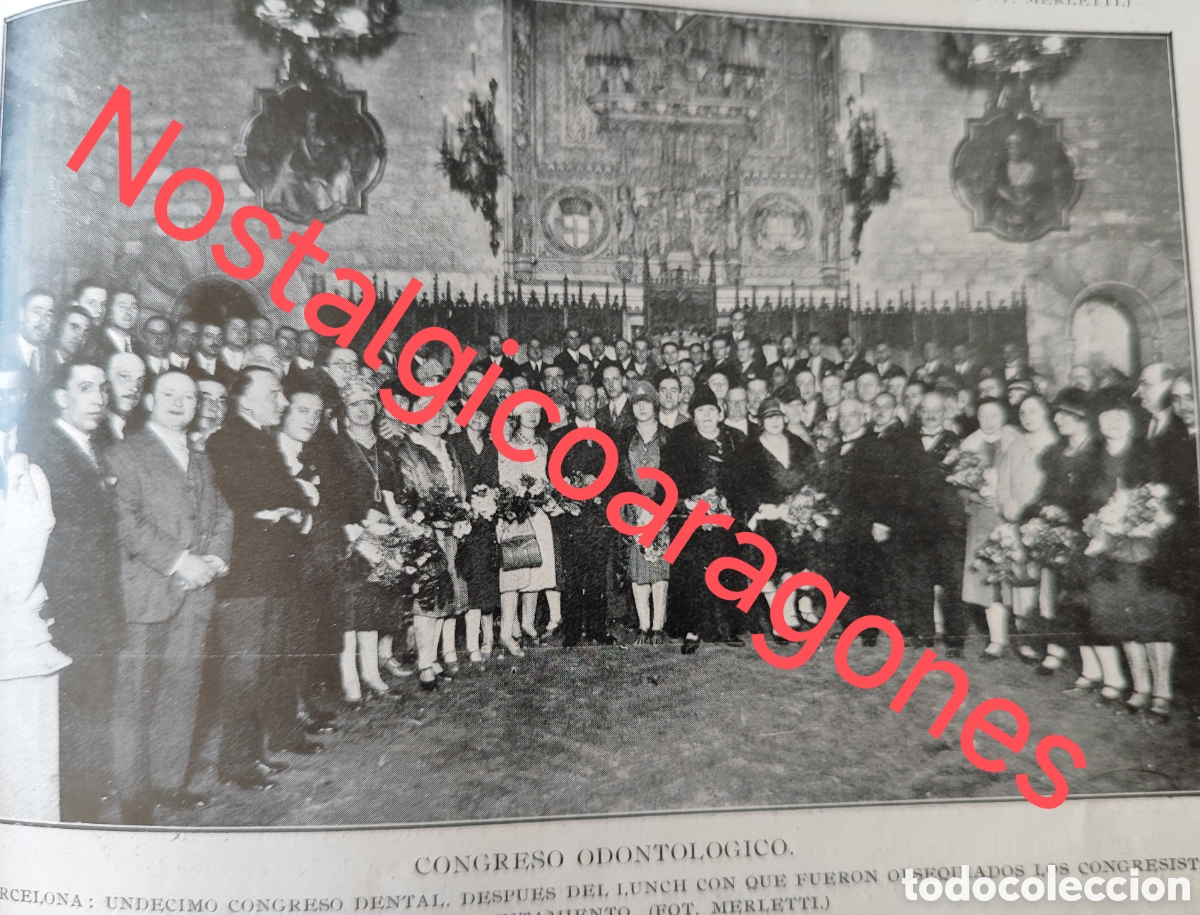 Collection Magazines and Newspapers: Barcelona congreso odontologico dental foto revista princ siglo XX 192B