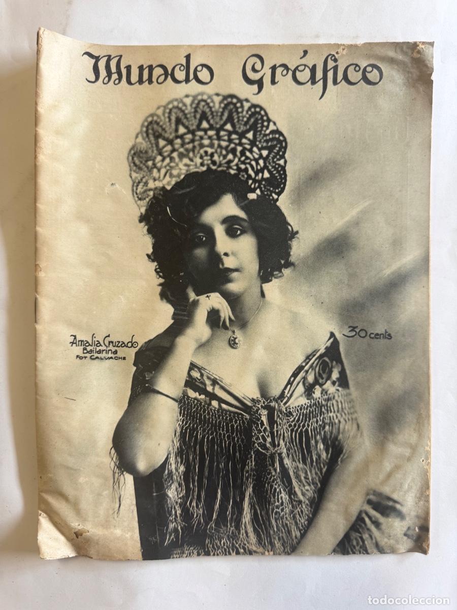 Coleccionismo de revistas y peri&oacute;dicos: Revista Mundo Grafico, A&ntilde;o 1922, San Sebastian, Sevilla, Barcelona