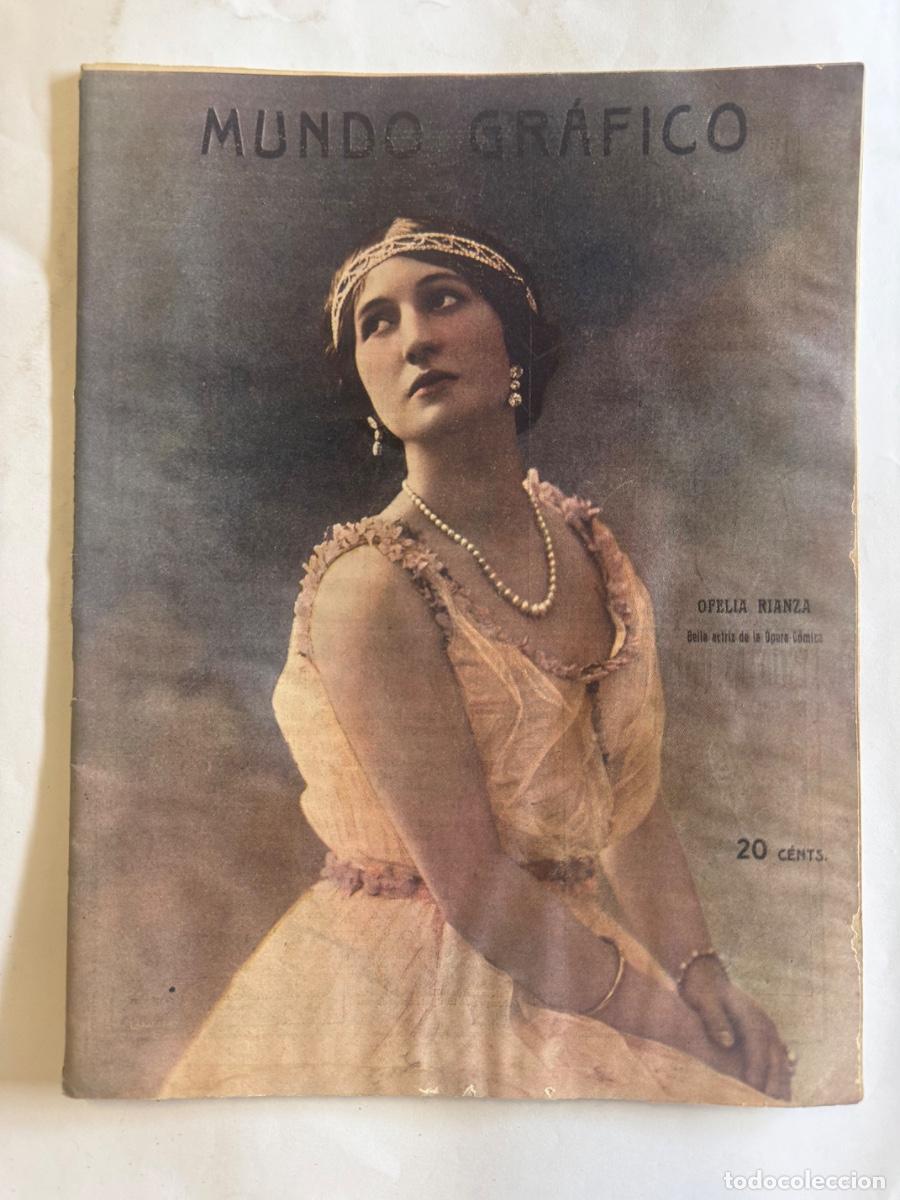 Coleccionismo de revistas y peri&oacute;dicos: Revista Mundo Grafico, A&ntilde;o 1915, Madrid, Sevilla, Guerra