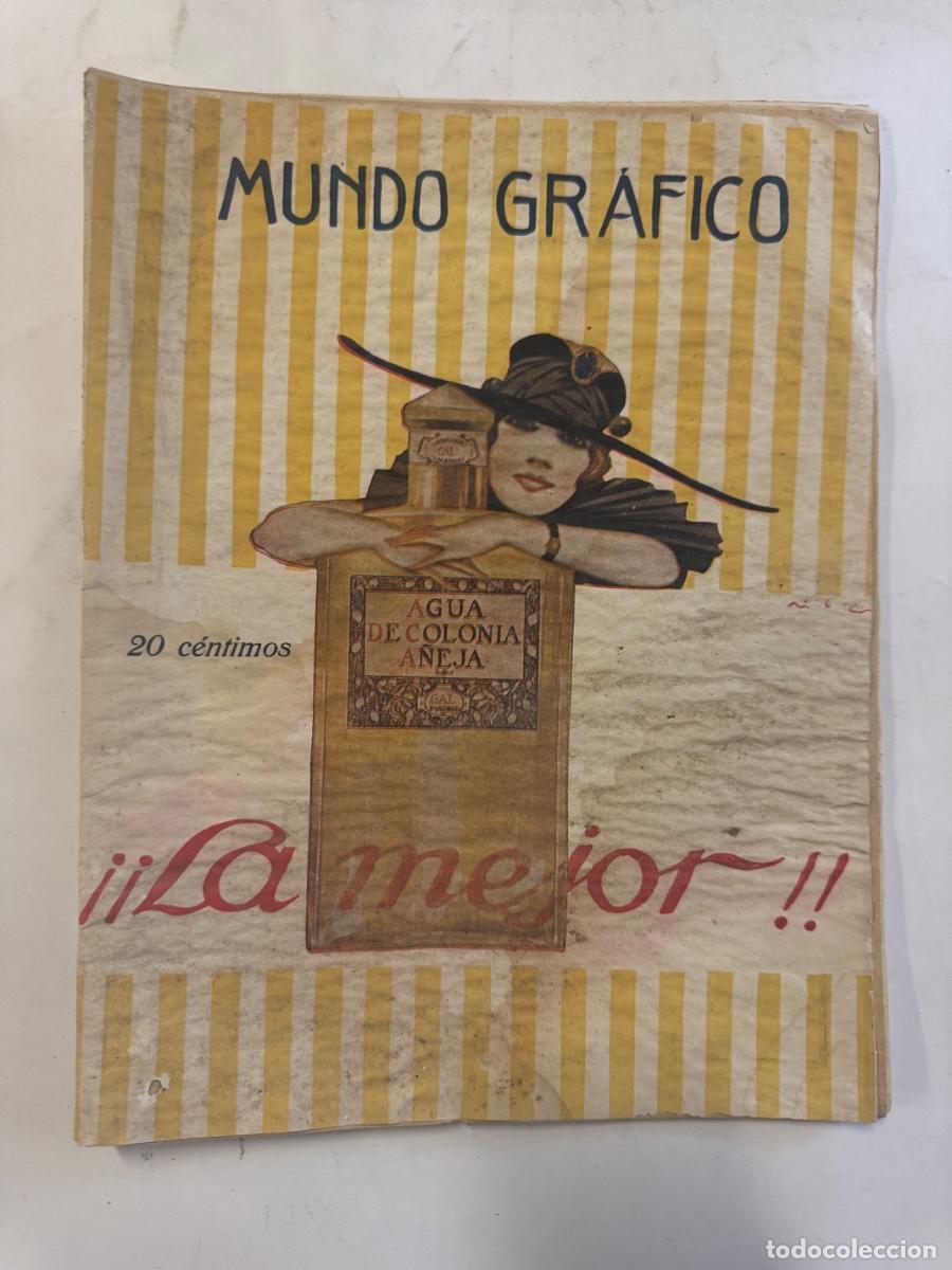 Coleccionismo de revistas y peri&oacute;dicos: Revista Mundo Grafico, A&ntilde;o 1917, Granada, Santander, San Sebastian