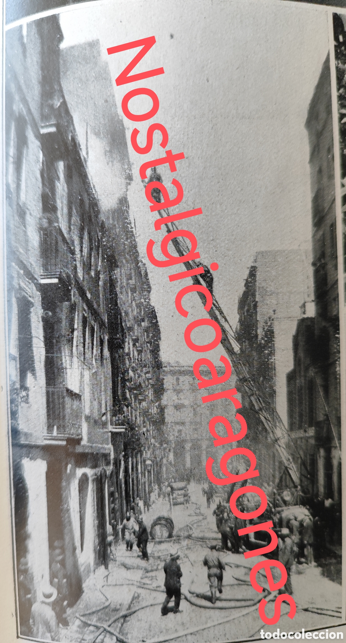 Collectionnisme de Revues et Journaux: Barcelona calle Salva incendio fabrica porcelana Luis Inglada foto revista princ siglo XX 192B
