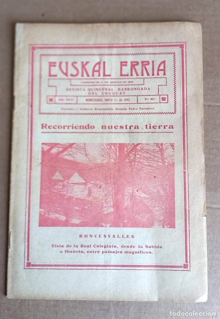 Collection Magazines and Newspapers: EUSKAL ERRIA - Revista quincenal baskongada de Uruguay Montevideo - mayo 1 de 1943