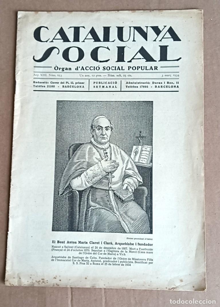 Coleccionismo de Revistas y Peri&oacute;dicos: CATALUNYA SOCIAL - 3 marc 1934