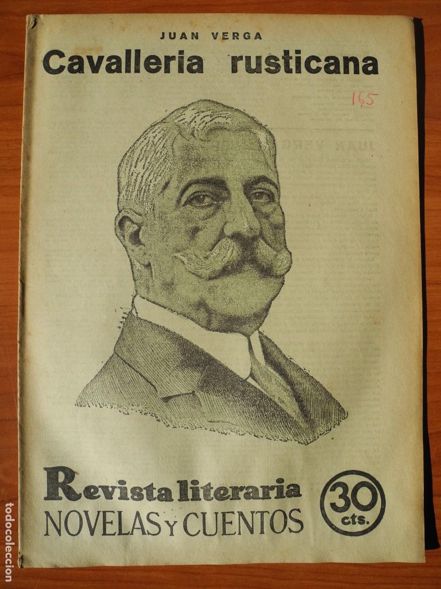 Coleccionismo de Revistas y Peri&oacute;dicos: Cavalleria rusticana. Juan Verga. Revista literaria n. 165 Febrero 1932