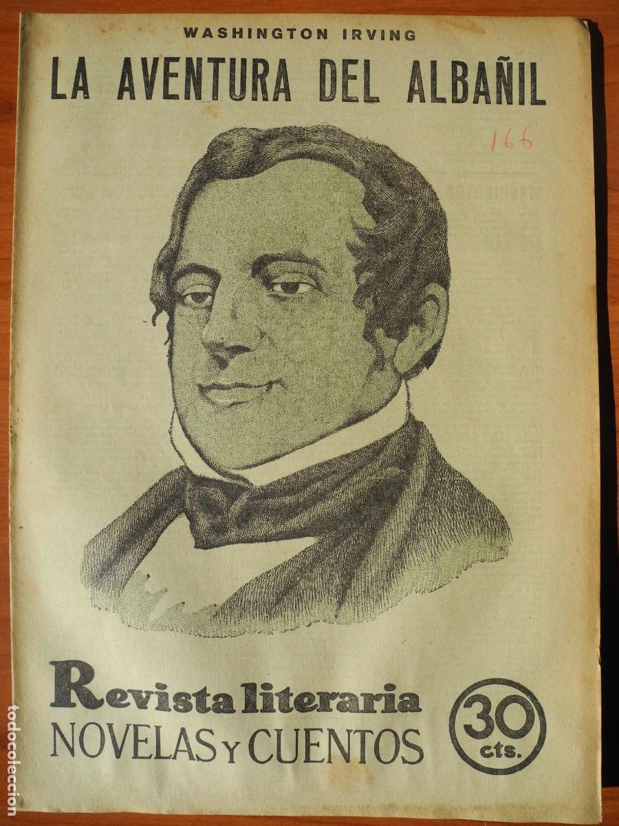 Coleccionismo de Revistas y Peri&oacute;dicos: La aventura del alba&ntilde;il. Washington Irving. Revista literaria n. 166 Marzo 1932