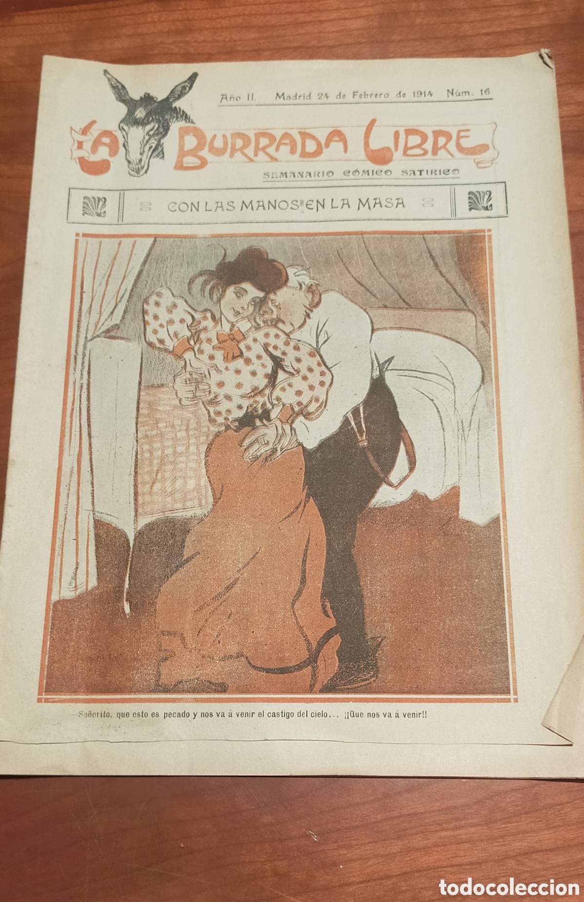 Coleccionismo de Revistas y Peri&oacute;dicos: La Burrada Libre - Semanario C&oacute;mico Sat&iacute;rico