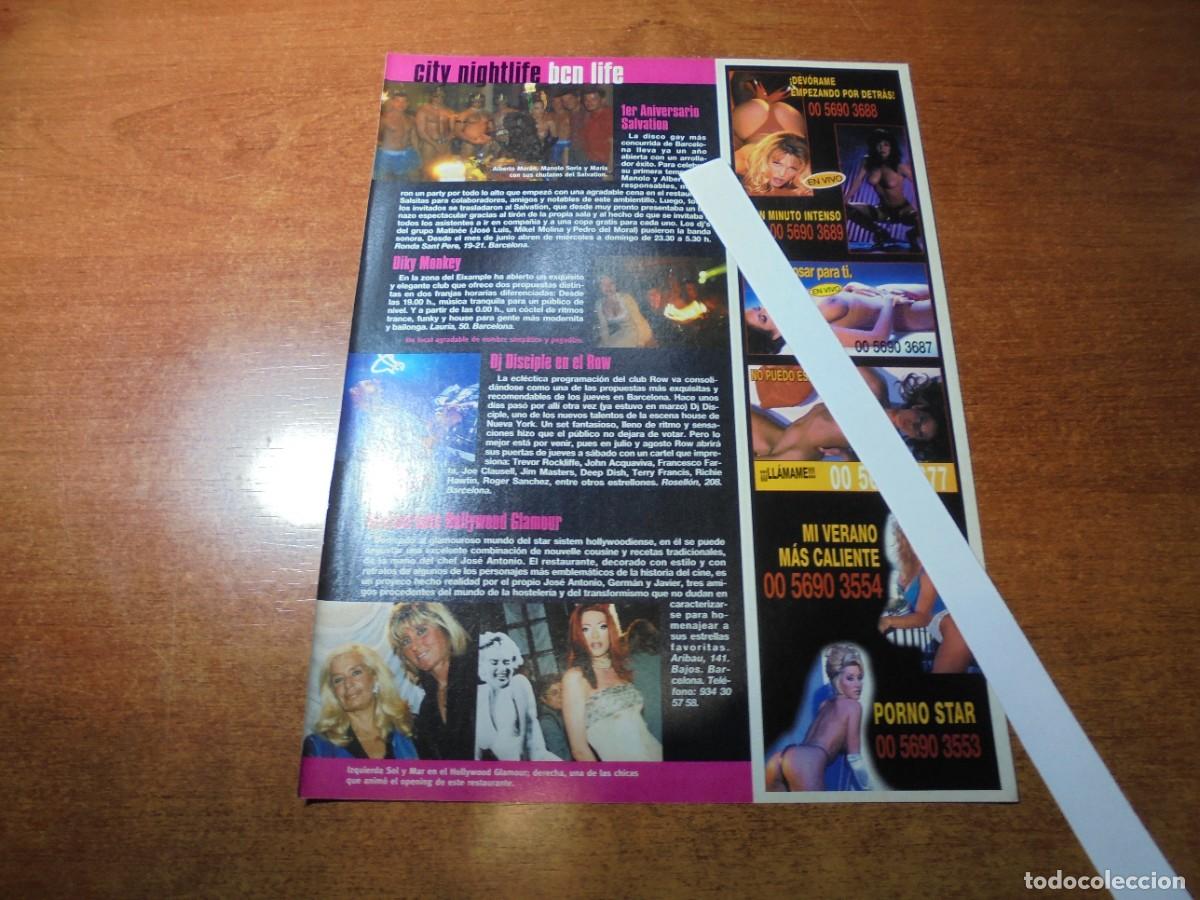 Coleccionismo de Revistas y Peri&oacute;dicos: RETAL 2000. BARCELONA: DISCOTECA SALVATION. DIKI MONKEY. ROW. RESTAURANTE HOLLYWOOD GLAMOUR