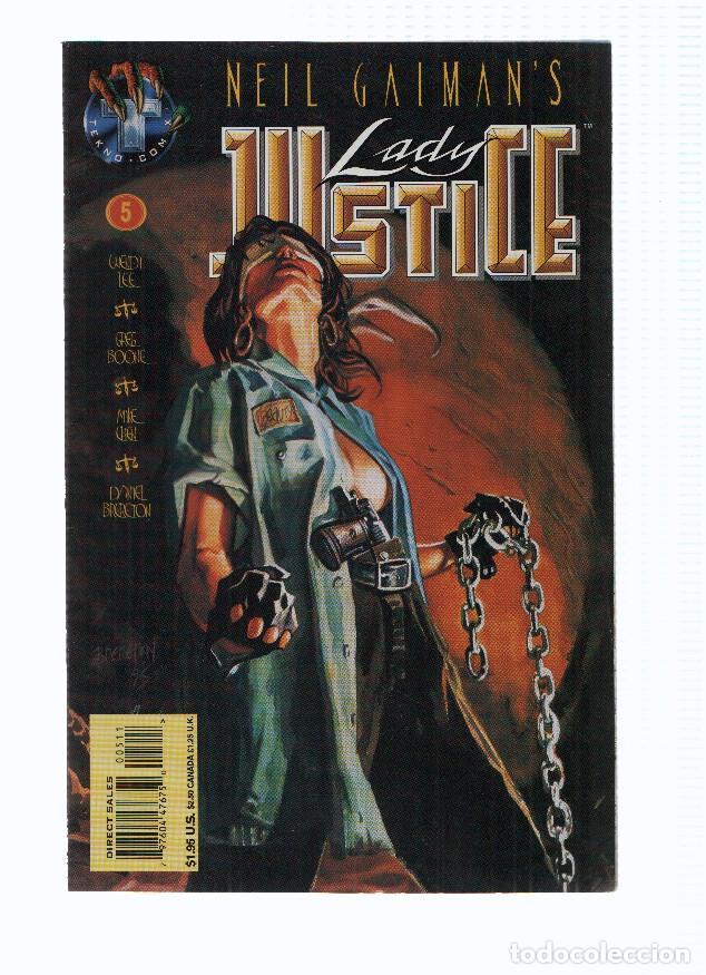 Coleccionismo de Revistas y Peri&oacute;dicos: Neil Gaiman: LADY JUSTICE, Volume 1, Numero 05: Wrong Time, Wrong Place, Part II (Tekno Comix 1995)