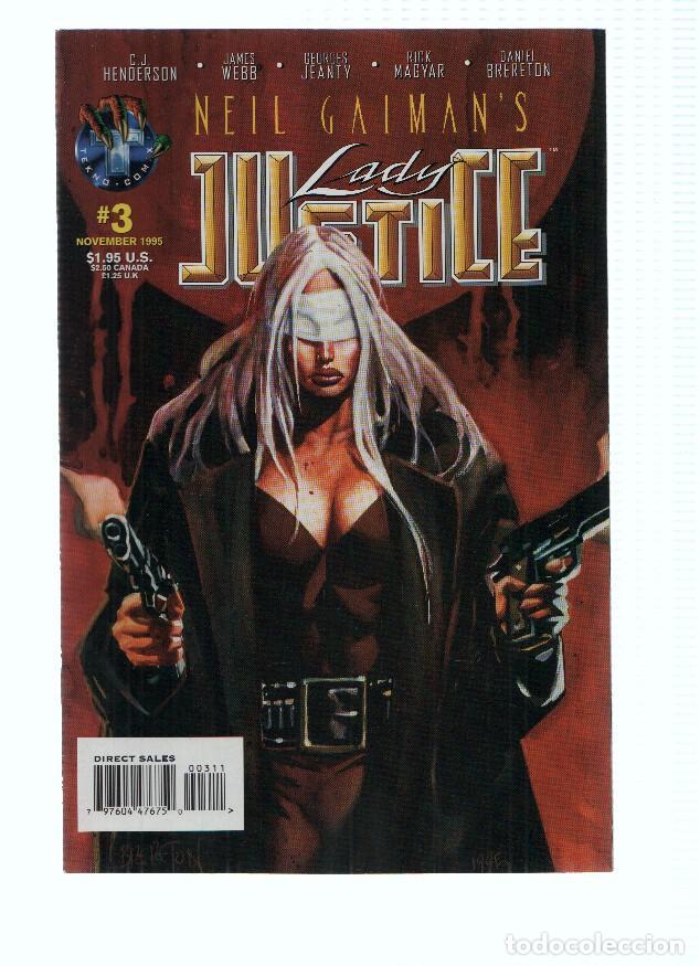 Coleccionismo de Revistas y Peri&oacute;dicos: Neil Gaiman: LADY JUSTICE, Volume 1, Numero 03: More Wretched than He Who Suffers (Tekno Comix 1995)