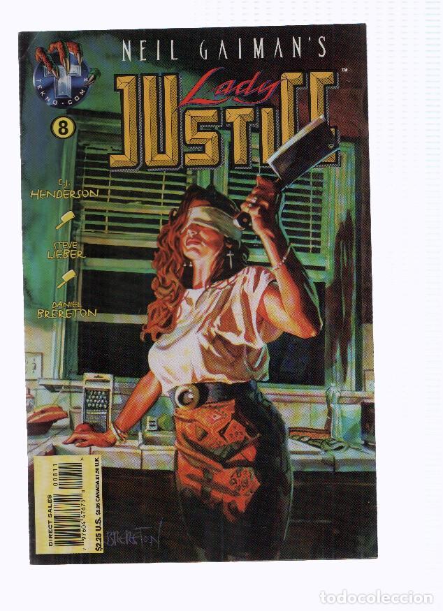 Coleccionismo de Revistas y Peri&oacute;dicos: Neil Gaiman: LADY JUSTICE, Volume 1, Numero 08: Ravish'd Justice (Tekno Comix 1995) - C. J. Henderso