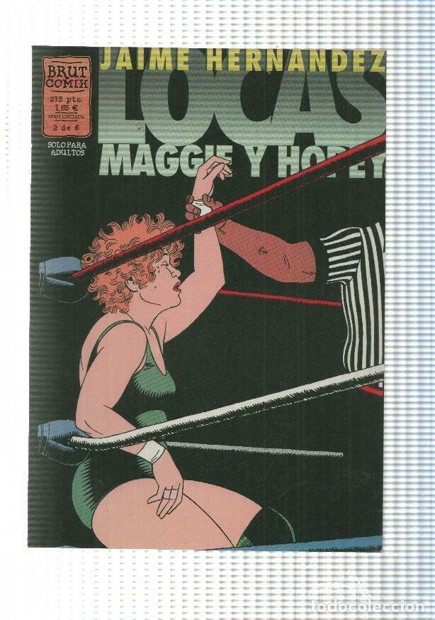 Colecionismo de Revistas e Jornais: Brut Comix: Locas Maggie y Hopey num 2 de 6 por Jaime Hernandez - En el valle de los osos polares -