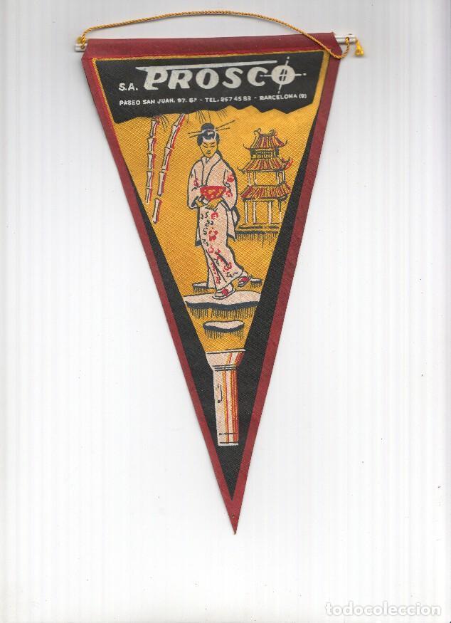 Sammeln von Zeitschriften und Zeitungen: BANDERIN: PROSCO BARCELONA - Banderin con Ilustracion de Geisha ilumanada con linterna - Varios