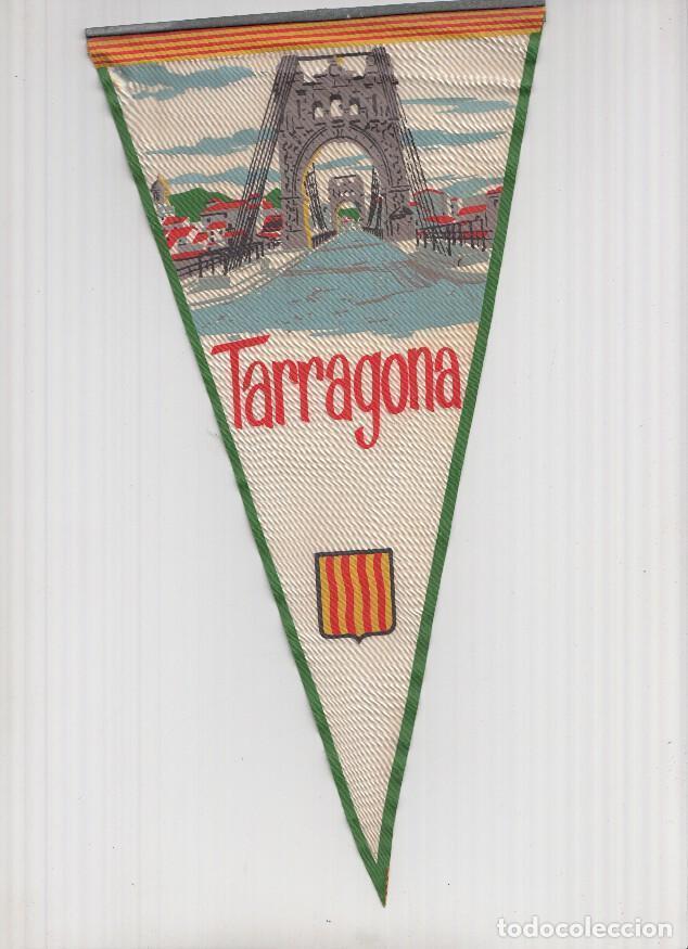 Coleccionismo de Revistas y Peri&oacute;dicos: Banderin: AMPOSTA, Tarragona- Ilustracion del puente Colgante de Amposta - VARIOS