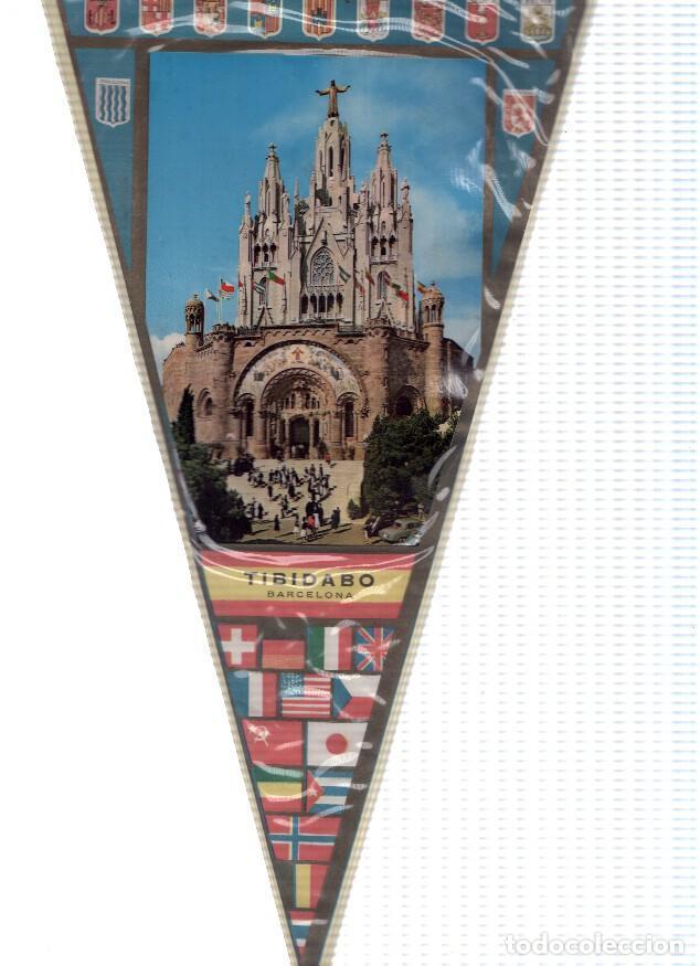 Coleccionismo de Revistas y Peri&oacute;dicos: BANDERINES: BARCELONA - Imagen diurna del Templo Expiatorio del Sagrado Corazon, TIBIDABO - Varios
