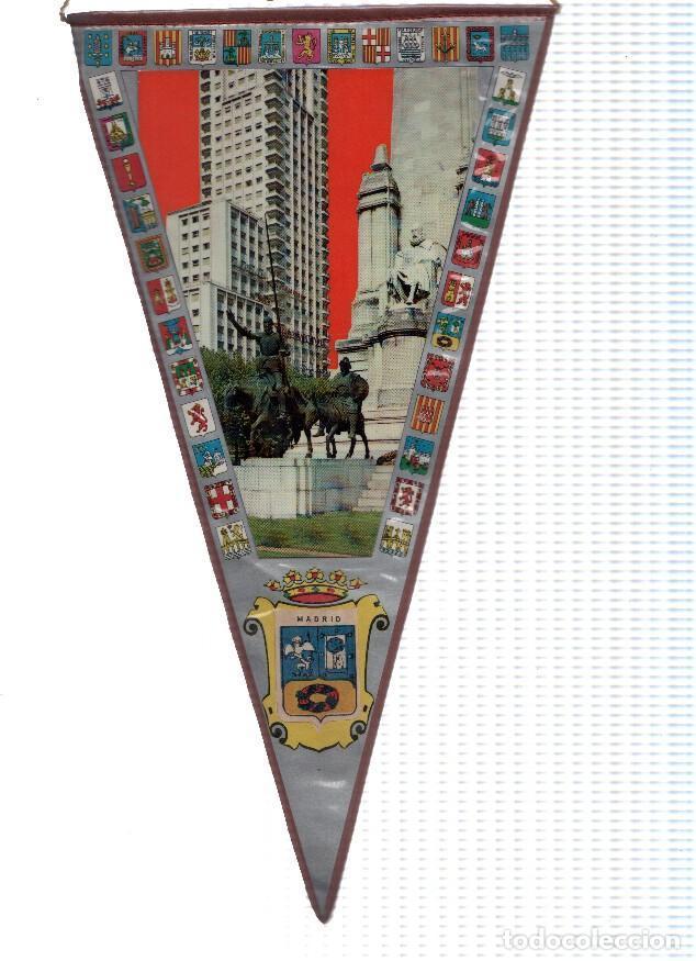 Coleccionismo de Revistas y Peri&oacute;dicos: BANDERIN: MADRID - Imagen de la Escultura de Don Quijote y Sancho Panza en la Plaza de Espa&ntilde;a - Vari