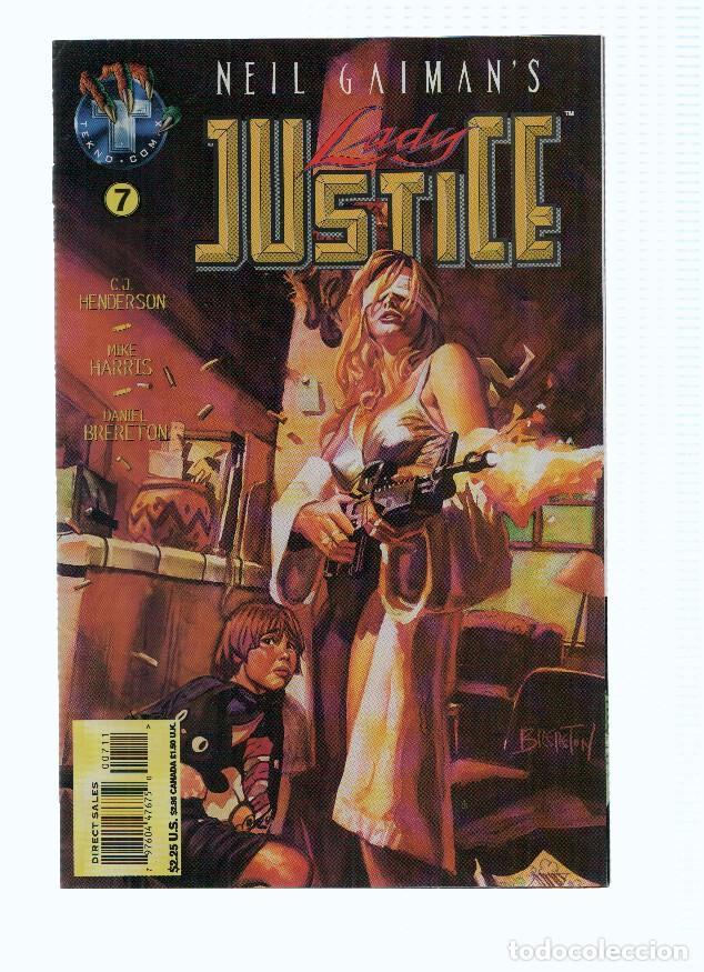 Coleccionismo de Revistas y Peri&oacute;dicos: Neil Gaiman: LADY JUSTICE, Volume 1, Numero 07: The Chains That Cannot Bind (Tekno Comix 1995) - C.