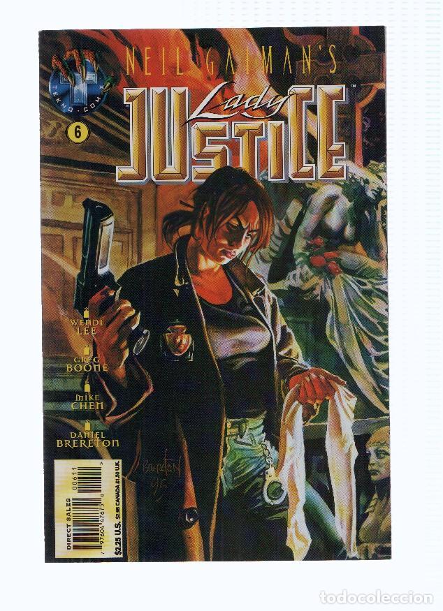 Coleccionismo de Revistas y Peri&oacute;dicos: Neil Gaiman: LADY JUSTICE, Volume 1, Numero 06: Wrong Time, Wrong Place, Part III (Tekno Comix 1995)