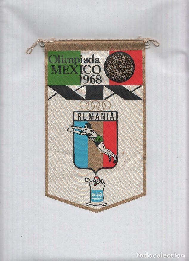 Coleccionismo de Revistas y Peri&oacute;dicos: Banderin Olimpiada Mexico 1968 : Rumania (Editor detergentes Gior)