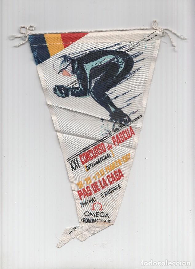 Coleccionismo de Revistas y Peri&oacute;dicos: BANDERIN: PAS DE LA CASA (Andorra) - XXI Concurso de Pascua Internacional 18-20 Marzo 1967 (Esqui) -