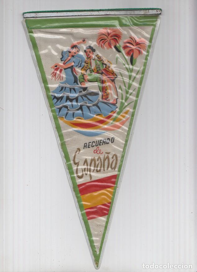 Colecionismo de Revistas e Jornais: Banderin: ESPA&Ntilde;A - Ilustracion de Sevillana, Torero y Claveles . - VARIOS