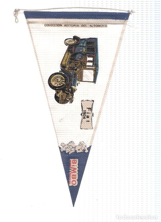 Sammeln von Zeitschriften und Zeitungen: Banderin de tela de la Coleccion: Historia del Automovil de BIMBO Numero 04A: FIAT 1904 - Varios