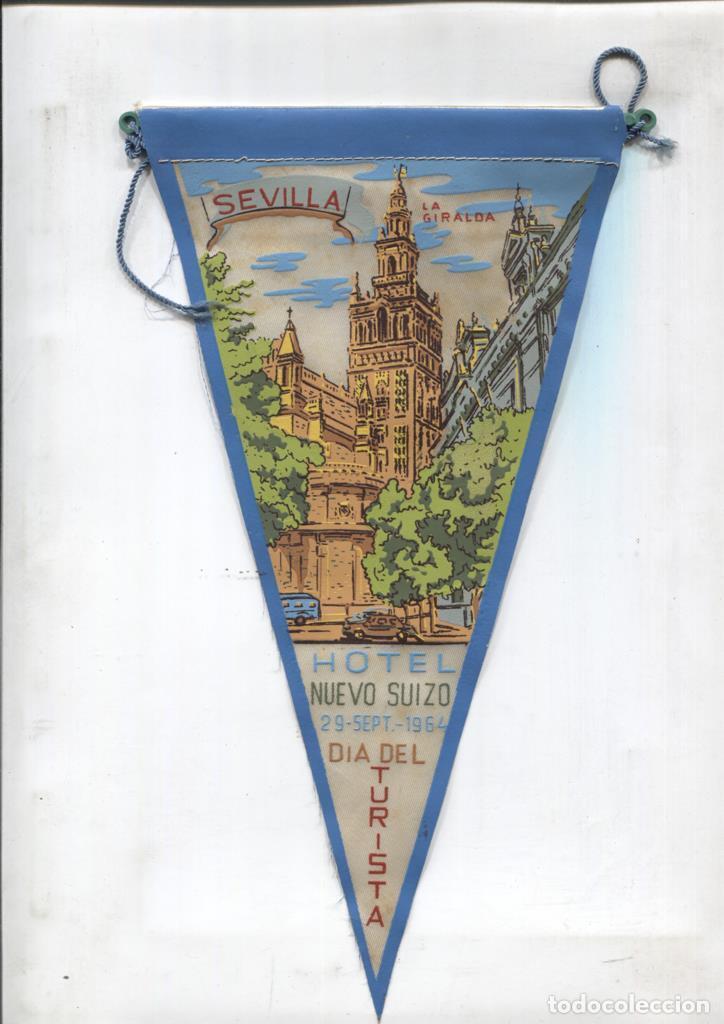 Colecionismo de Revistas e Jornais: BANDERIN: Hotel Nuevo Suizo en Sevilla -