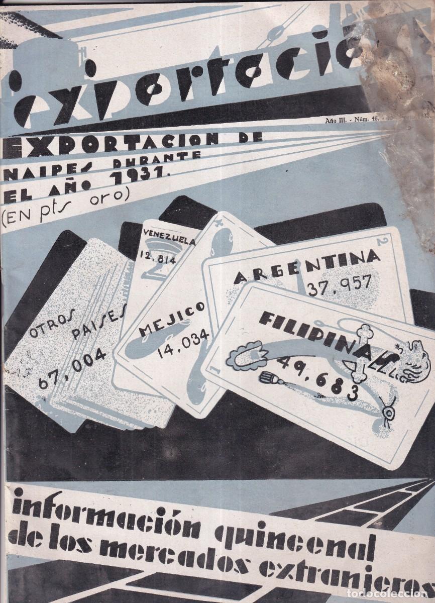 Coleccionismo de Revistas y Peri&oacute;dicos: Revista exportaci&oacute;n de napies durante el a&ntilde;o 1931. A&ntilde;os III n&ordm; 46 publicidad. Naranja Valencia