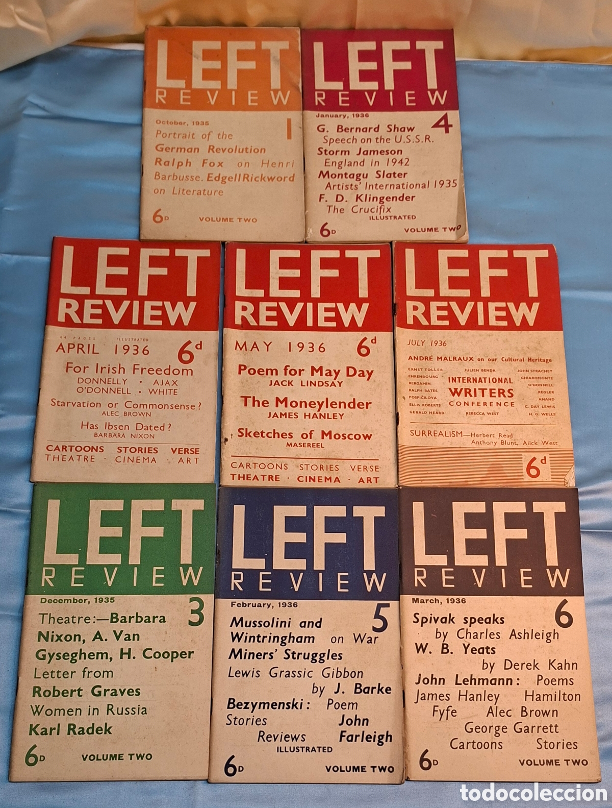 Coleccionismo de Revistas y Peri&oacute;dicos: Conjunto de revistas Left Review de diferentes meses y a&ntilde;os.