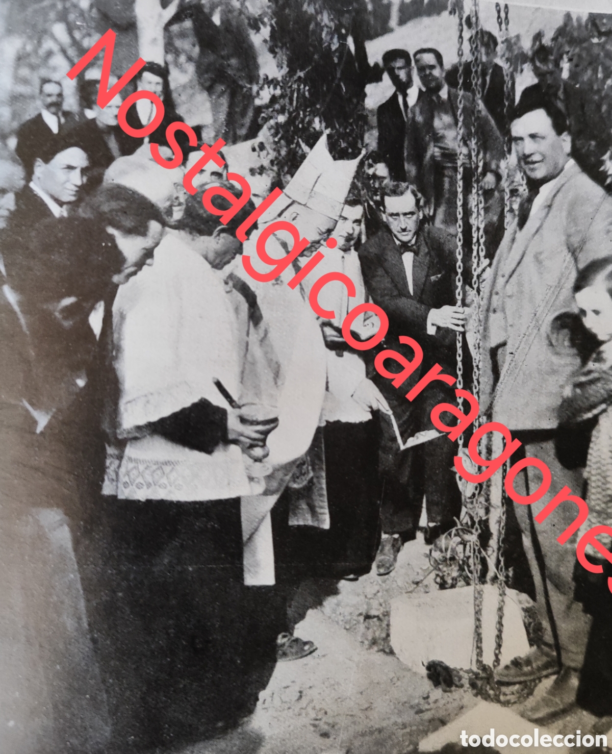 Coleccionismo de Revistas y Peri&oacute;dicos: Seo Urgel Lerida 1 piedra Central PontMar S Armengol foto revista princ siglo XX 192B