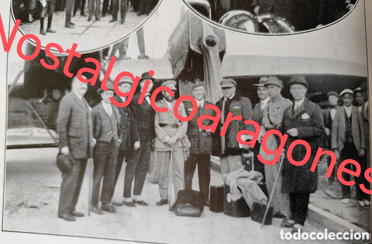 Coleccionismo de Revistas y Peri&oacute;dicos: Madrid capitan Ansaldo inaug linea Madrid Sevilla Lisboa foto revista princ siglo XX 192B