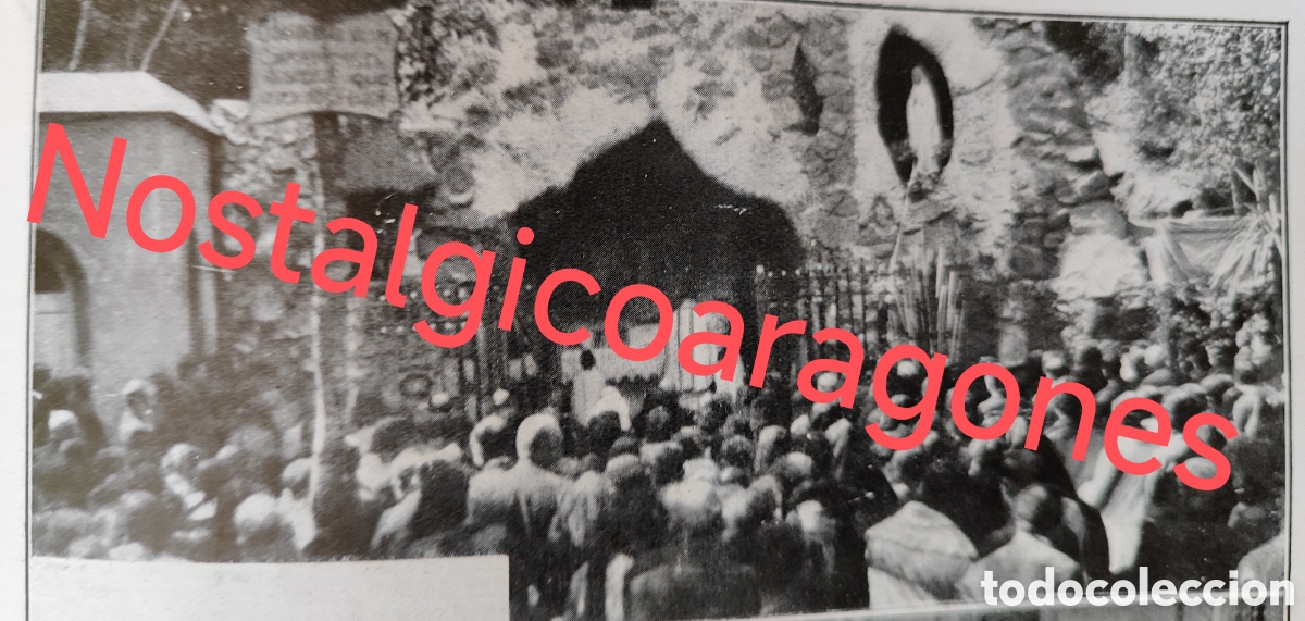Coleccionismo de Revistas y Peri&oacute;dicos: Arenys Munt gruta Lourdes foto revista princ siglo XX 192B