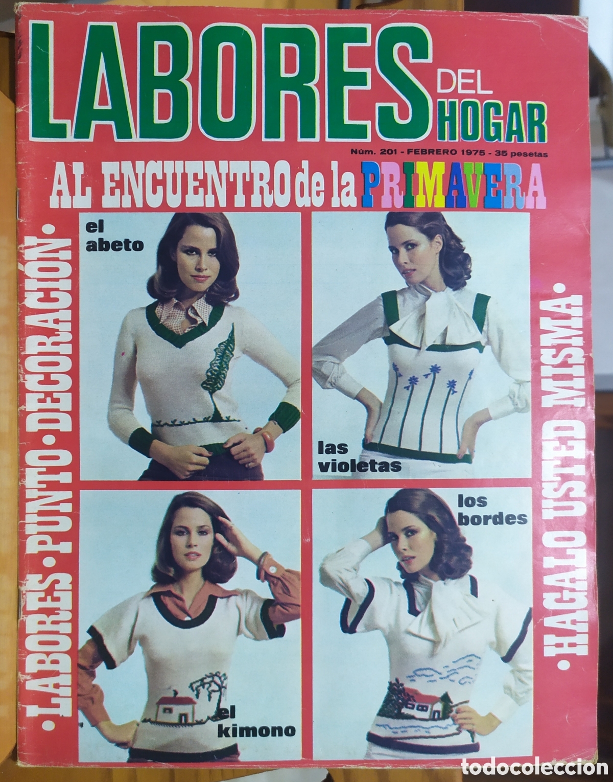 Colecionismo de Revistas e Jornais: Revista Labores del Hogar - N&uacute;m. 201 Febrero 1975