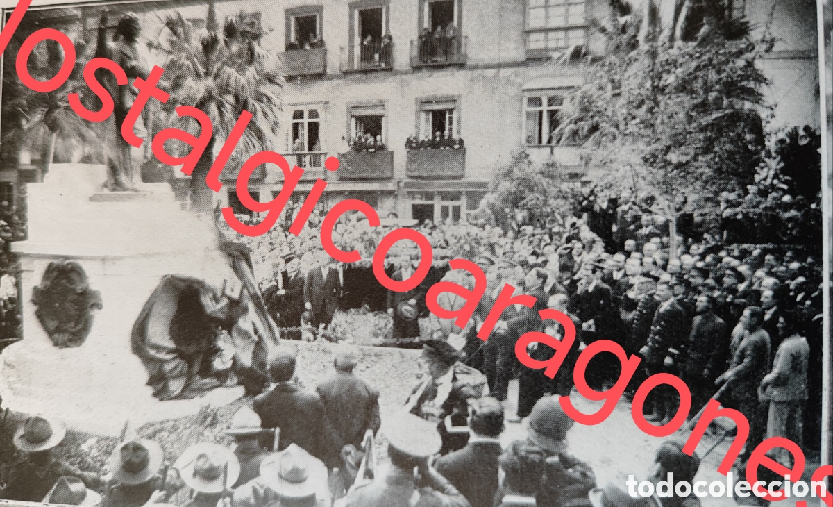 Coleccionismo de Revistas y Peri&oacute;dicos: Cartagena inaug monumento actor Isidoro Maiquez , Jose Ortells foto revista princ siglo XX 192B