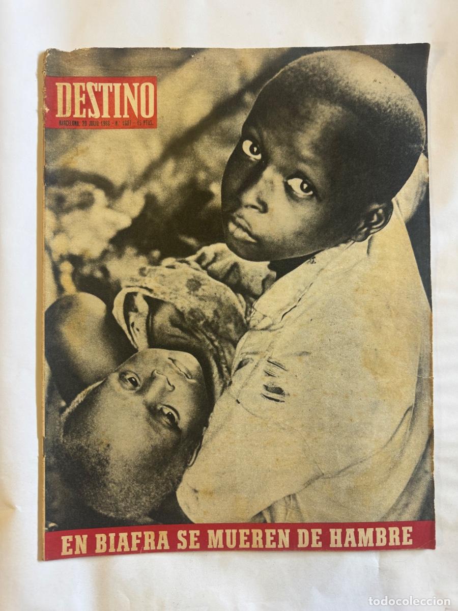 Coleccionismo de Revistas y Peri&oacute;dicos: Revista Destino, A&ntilde;o 1968, Rouseau, Praga, Biafra