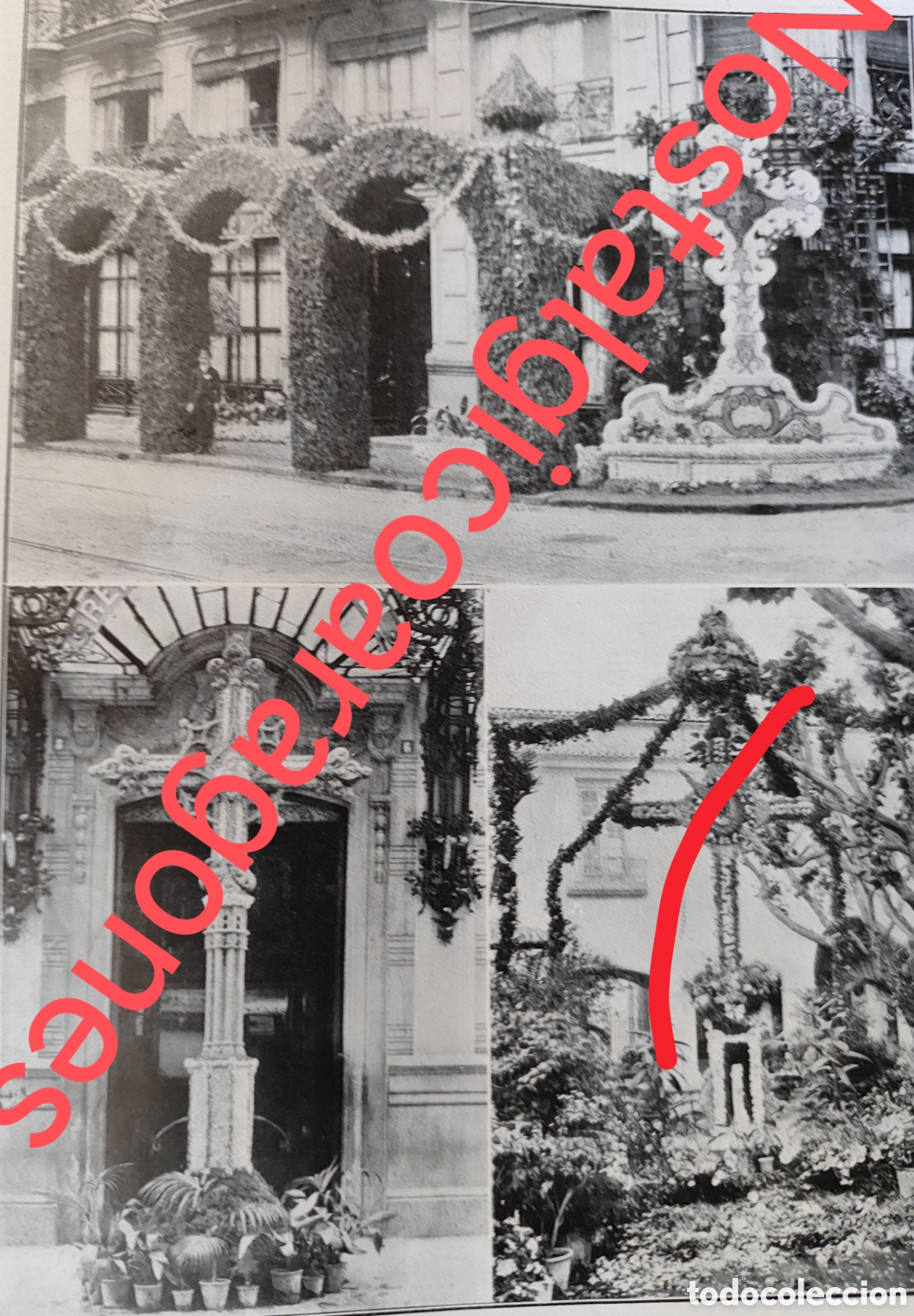 Collectionnisme de Revues et Journaux: Valencia concurso Santa cruz premiadas Hotel Palace, Reina Victoriafoto revista princ siglo XX 192B