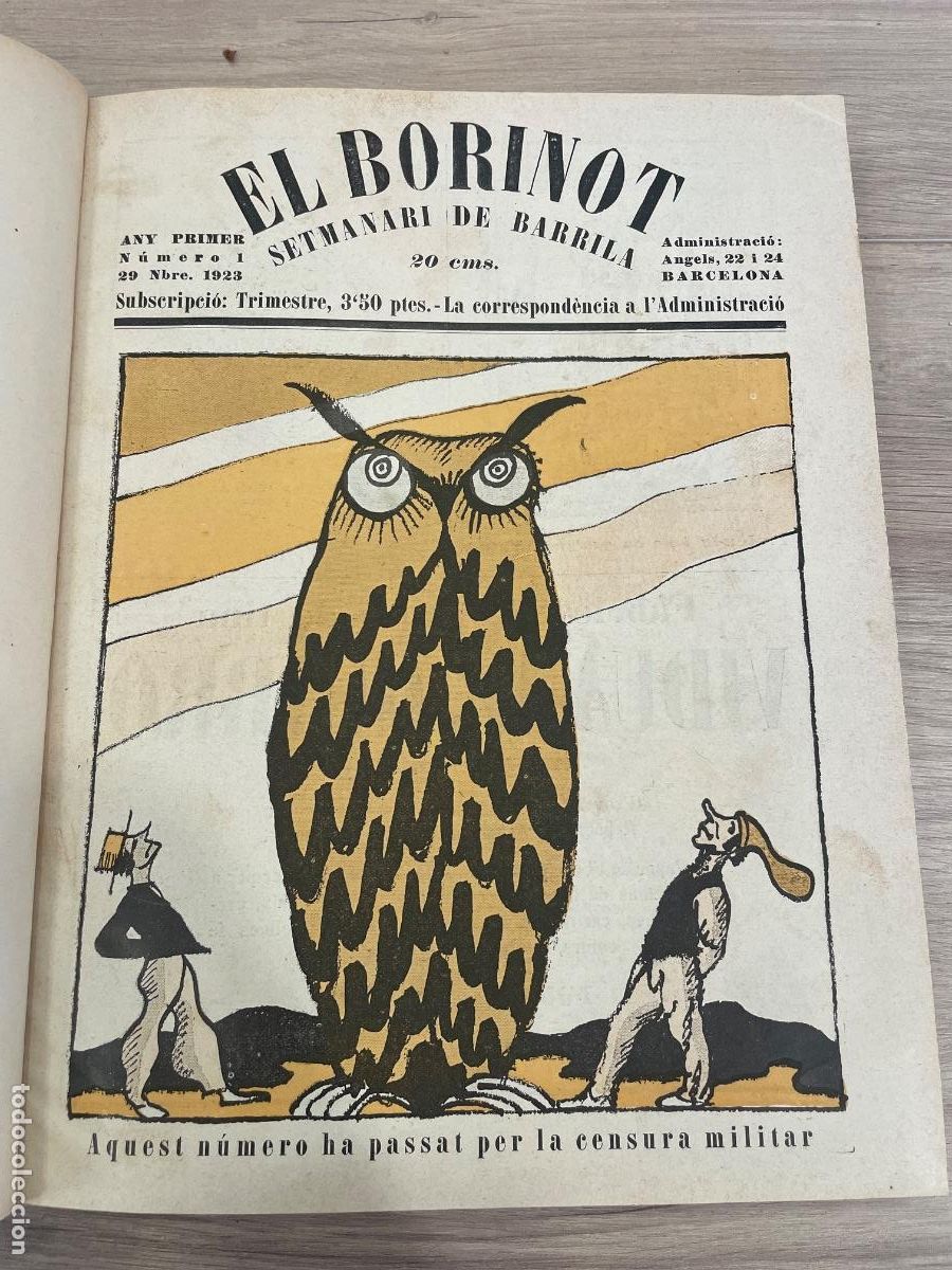 Collezionismo di Riviste e Giornali: El Borinot Setmanari de Barrila 1923 - 1924 - N.1 al N.26