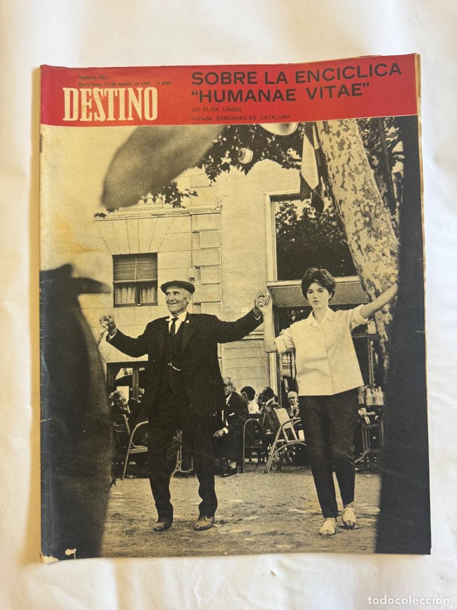 Coleccionismo de Revistas y Peri&oacute;dicos: Revista Destino, A&ntilde;o 1968, Fatehpur Sikiri, Joan Fuster, Miscelanea