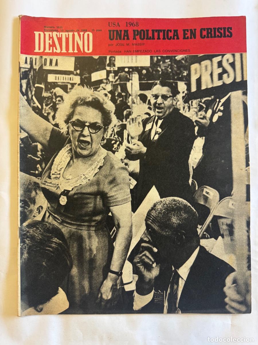 Coleccionismo de Revistas y Peri&oacute;dicos: Revista Destino, A&ntilde;o 1968, Caida Fascismo, Senegal, Adolf Florensa