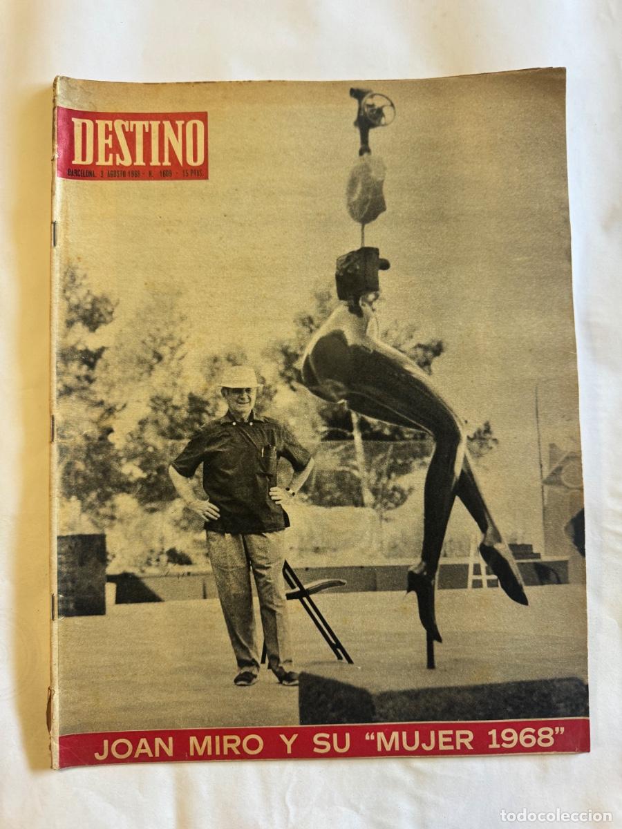 Coleccionismo de Revistas y Peri&oacute;dicos: Revista Destino, A&ntilde;o 1968, Bolivia, Burgos, Joan Miro