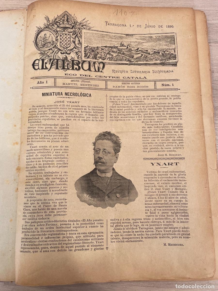 Collezionismo di Riviste e Giornali: Diario El &Aacute;lbum Revista Literaria, Tarragona 1895 n.1 al n.7 + La Copona n.1 al n.12 BCN 1897