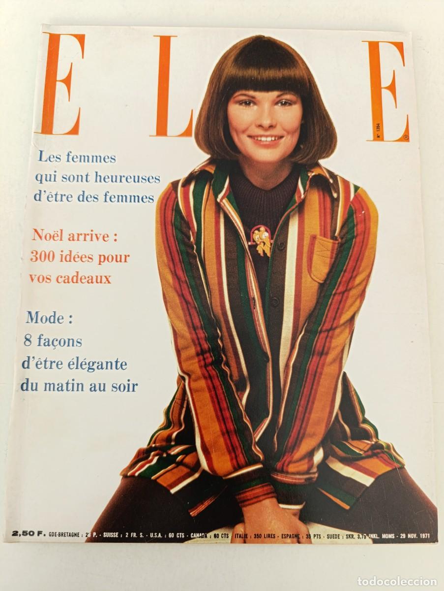 Coleccionismo de Revistas y Peri&oacute;dicos: Revista ELLE 1354 Micheline Presle Fran&ccedil;oise Hardy Richard Burton Jean Le Poulain Marie Lafor&ecirc;t MODA