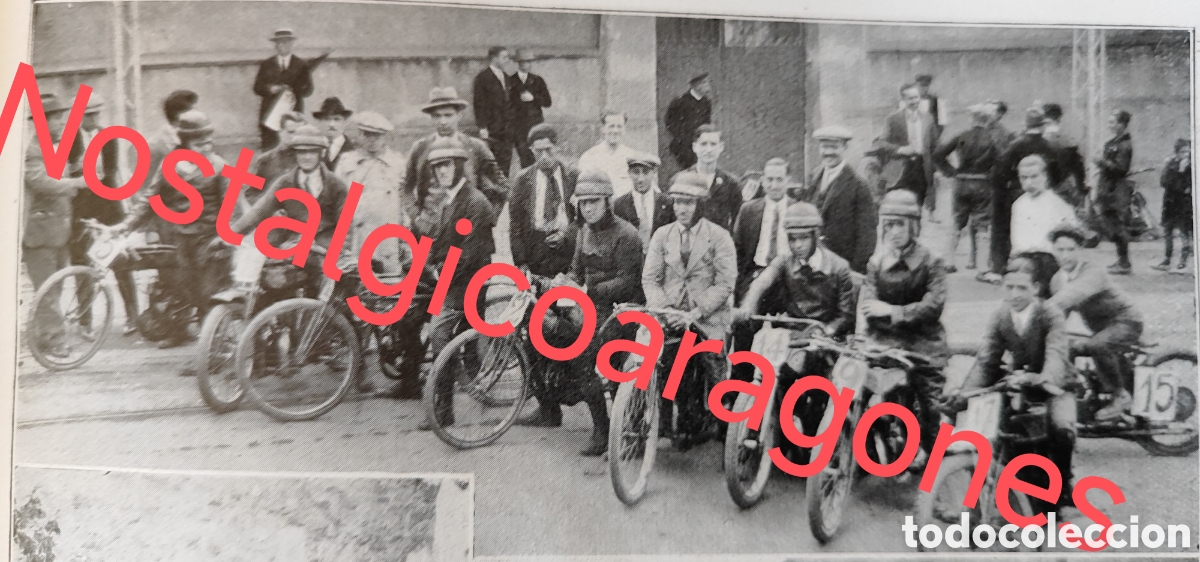 Coleccionismo de Revistas y Peri&oacute;dicos: Barcelona VII carrera cuesta Rabasada Penya Rhin foto revista princ siglo XX 192B