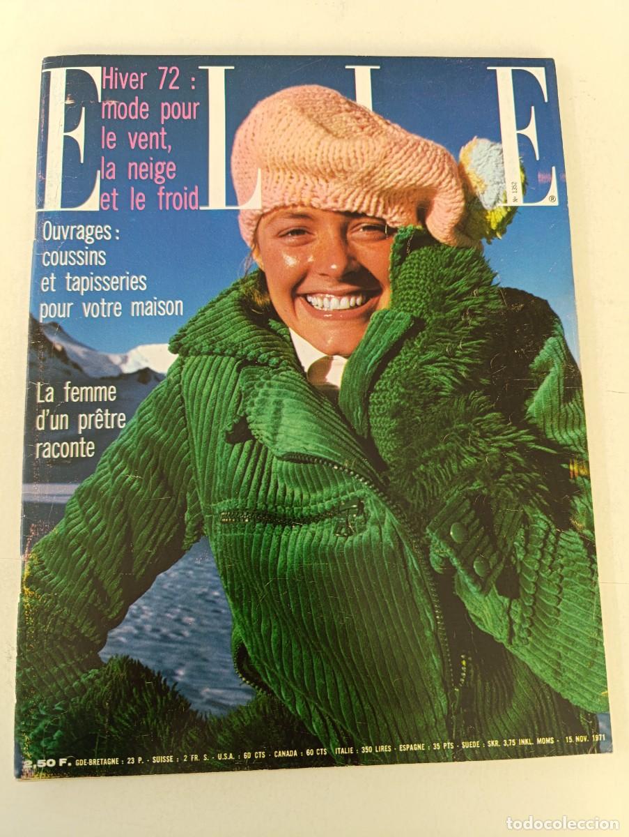 Coleccionismo de Revistas y Peri&oacute;dicos: Revista ELLE n&ordm; 1352 Charles Chaplin Dalida Pierre Cardin Claudine Auger Belmondo MODA Graham Greene