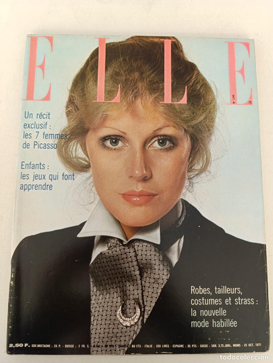 Coleccionismo de Revistas y Peri&oacute;dicos: Revista ELLE 1349 Picasso Marl&egrave;ne Jobert Lino Ventura Maud Linder Bibi Anderson Jacqueline Maillan