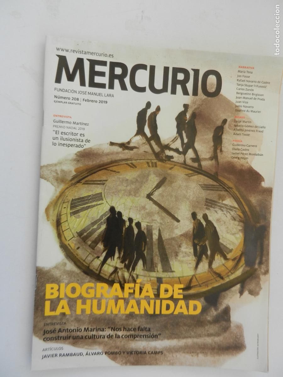 Sammeln von Zeitschriften und Zeitungen: MERCURIO - REVISTA N&ordm; 208 - FEBRERO 2019 - BIOGRAF&Iacute;A DE LA HUMANIDAD ...
