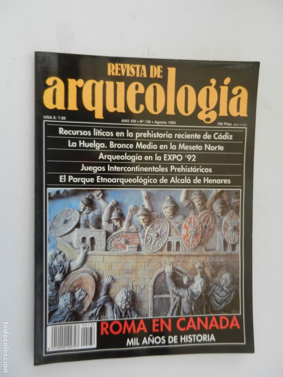 Coleccionismo de Revistas y Peri&oacute;dicos: REVISTA DE ARQUEOLOG&Iacute;A - N&ordm; 136 - AGOSTO 1992 - ROMA EN CANADA ...