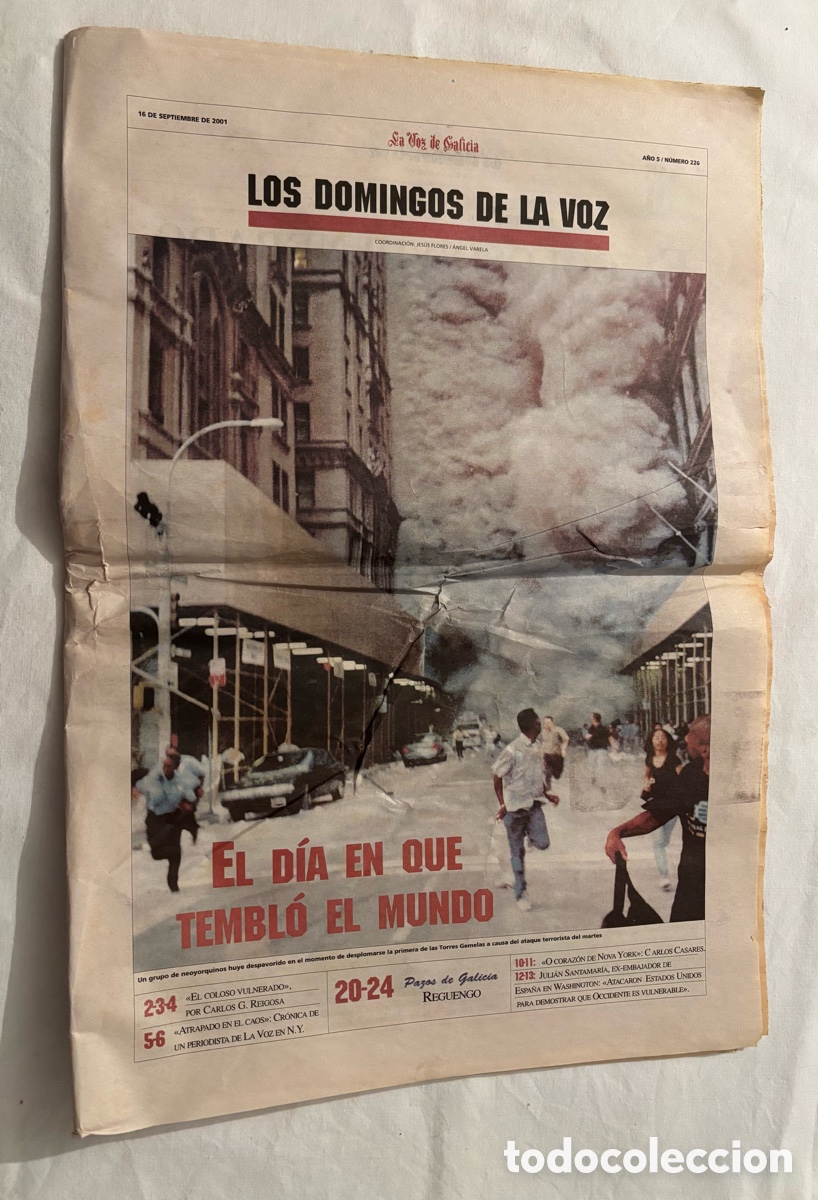 Coleccionismo de Revistas y Peri&oacute;dicos: Suplemento especial 11S La Voz de Galicia