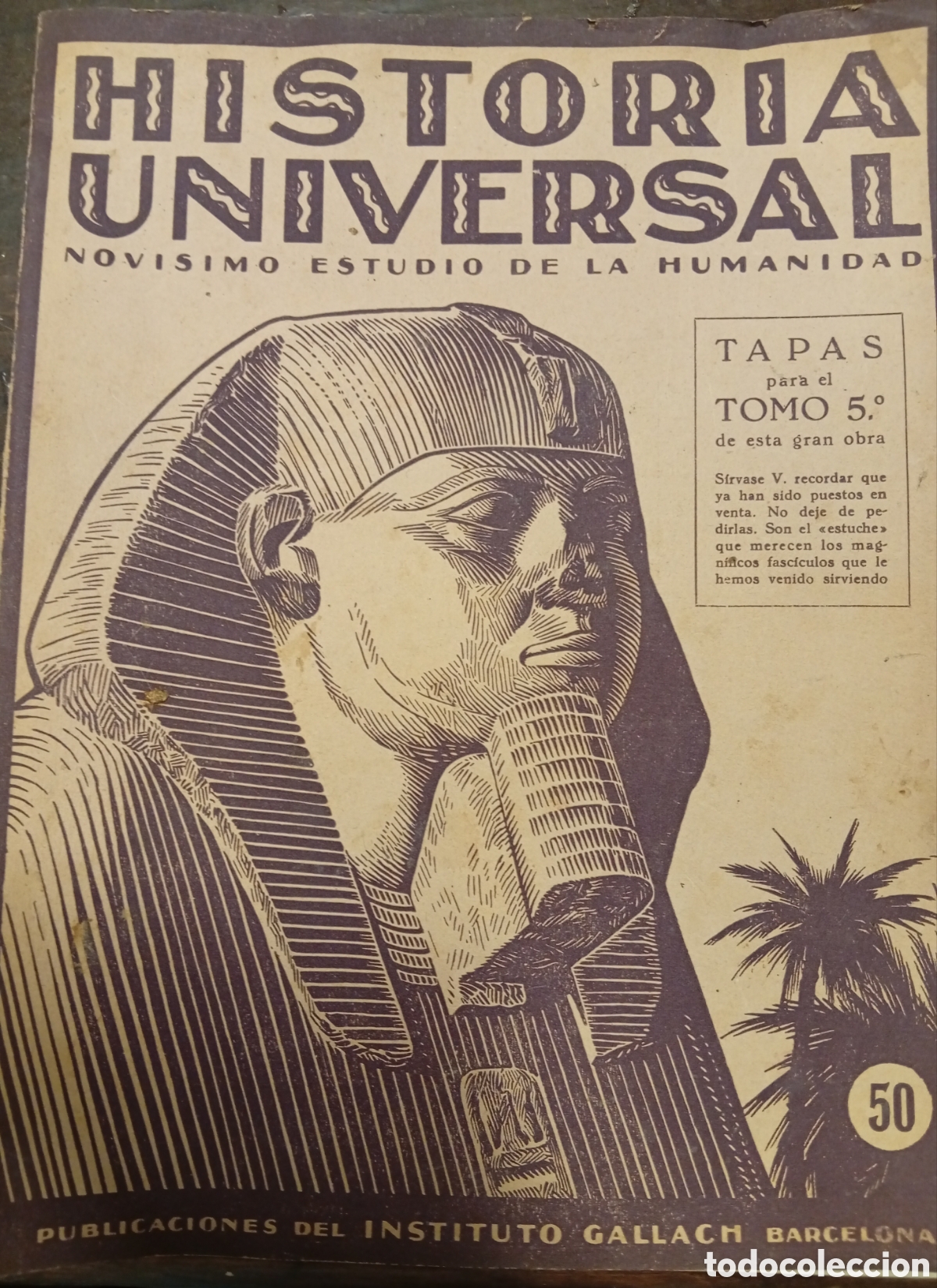 Coleccionismo de Revistas y Peri&oacute;dicos: Historia universal n&uacute;mero 50 vieja revista libro